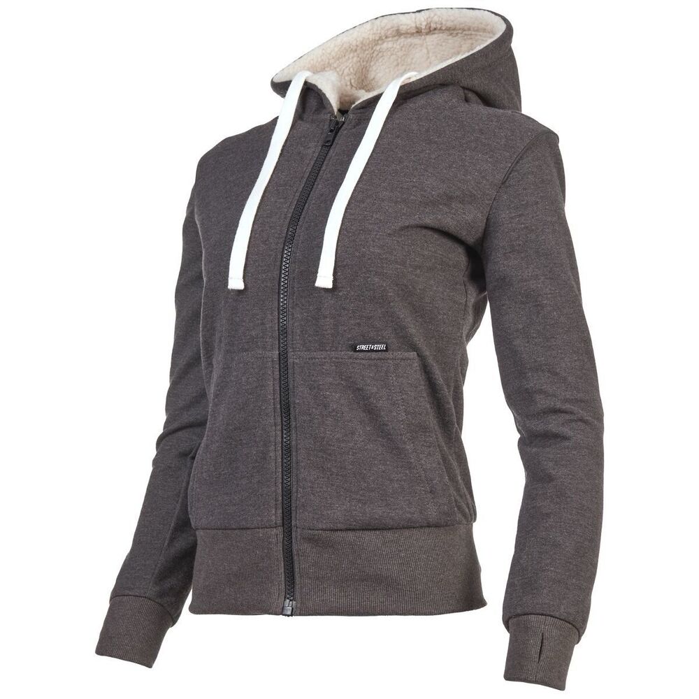 Street & Steel Women's Full Tilt Motorcycle Riding Jacket Full Zip Sherpa Size L